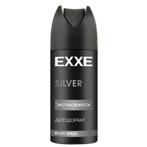 Дезодорант спрей муж. "Exxe  150мл ЧЗ ОСУ Silver, Экстрасвежесть