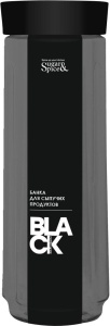 Банка для сыпучих продуктов Sugar&Spice Black 1,6л, 10*10*28см