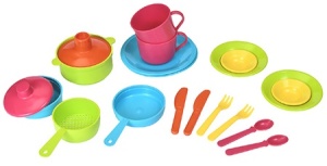 Игровой набор "Росигрушка" посуда Каша у Маши:кастрюля,сковор.,сито,миска,2чашки,2ножа,2вилки,2ложки