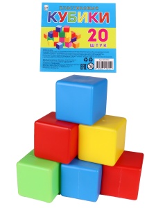 Кубики выдувные 20шт, 40*33см, в пакете