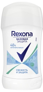 Дезодорант-Антиперспирант "Rexona" Стик 30мл, свежесть и защита
