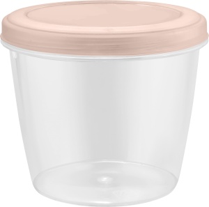 Банка для сыпучих продуктов 11х11х9см Plast Team HELSINKI, с завинчивающейся крышкой, цв. бежевый