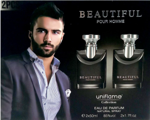Духи муж 2в1 "Beautiful" 2х50мл, Uniflame, в кор