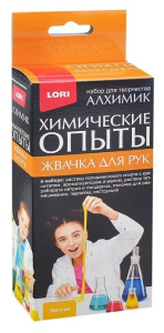 Опыты Химические. Жвачка для рук "Жёлтая" 20*8*4см, в кор.