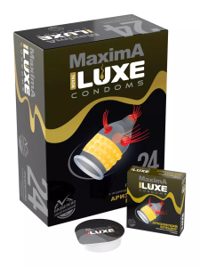 Презервативы Maxima Luxe Royal, 24шт (ЦЕНА ЗА 1 ШТ) Аризонский Бульдог