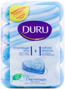 Мыло туалетное 4в1 "DURU" Морские минералы 320г., смягчающее