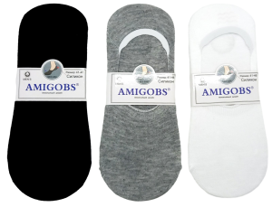 Носки муж. "Amigobs" р. 41-46, 12 пар (цена за 12 пар) хлопок, микс, в пакете