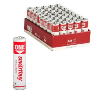 Батарейка " Smartbuy " АА One LR06/40, (ЦЕНА ЗА 4ШТ) алкалиновая 