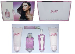 Подарочный набор "Joy", 5в1, 37*24см(духи, туалет. вода 2шт, лосьон, гель для душа), в кор