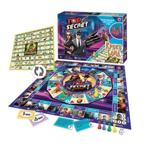 Игра настольная 2в1 «Top secret + Крокобонд» 36*26см, в кор.