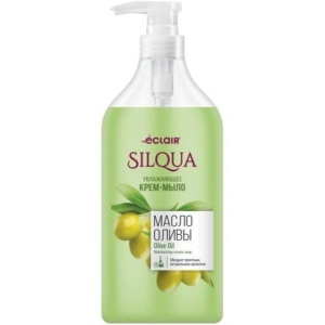 Мыло жидкое крем SILQUA 830мл дозатор МАСЛО ОЛИВЫ