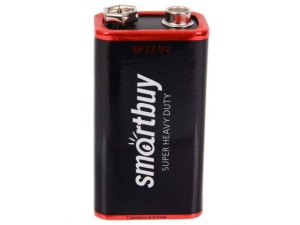 Батарейи Smartbuy крона (ЦЕНА ЗА 10ШТ) солевая 6F22/1S  (SBBZ-9V01S) 