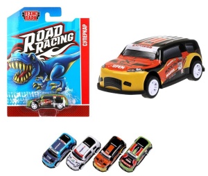 Машина металл ROAD RACING динозавр СУПЕРКАР 7 см, блистер, микс