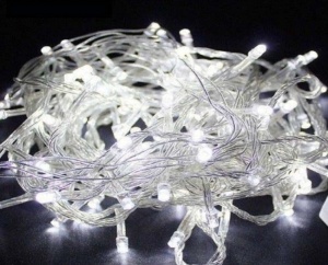 яяя Гирлянда 300LED, 18м, бел. белый провод