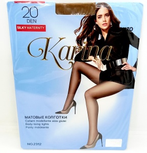 Колготки 20 DEN, 5-XL "Karina" цв. Bronzo матовые, в кор.