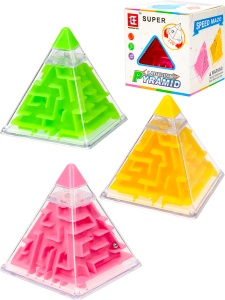 Головоломка 3D лабиринт, 5,6х5,9 см, пласт., микс, в коробке