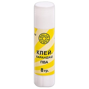 Клей-карандаш, 24шт в уп. (ЦЕНА ЗА 24ШТ) Dolce Costo 8г основа PVA