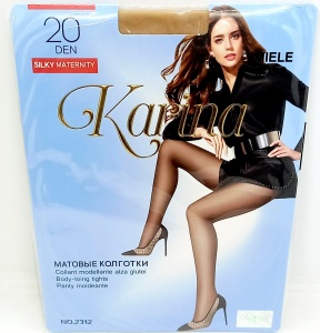 Колготки 20 DEN, 3-M "Karina" цв. Miele матовые, в кор.