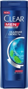 Шампунь против перхоти CLEAR Men, 400 мл, Ледяная свежесть с ментолом