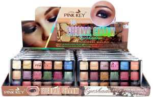 Тени для век "PINK KEY" 12шт (ЦЕНА ЗА 1ШТ) 14*7см, (палетка)  21гр. 18цв, 