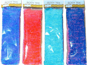 Мочалка универсальная "BODY TEX", 40см, микс, в пакете