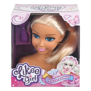 Кукла манекен 18см, расческа, в коробке с окошком LIKEE GIRL, в кор.