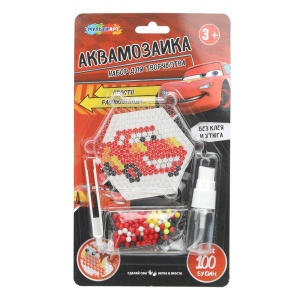 Набор для творчества Аквамозаика 25*14*3см Тачки, блистер