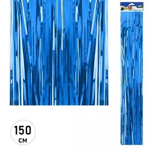 яяя Дождик 9,5*150см синий, пакет, европодвес (ЦЕНА ЗА 10ШТ)