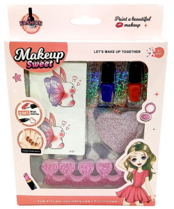 Набор детской косметики Makeup Sweet девочка 5в1 21х15см, в кор.