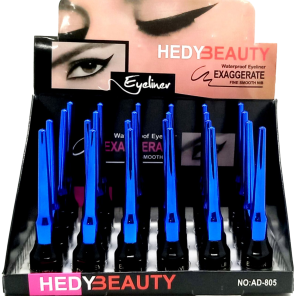 Подводка для глаз "HEDY BEAUTY" / 24шт (цена за 1шт) черная