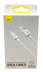 Кабель USB - MicroUSB,  Baseus Superior Series, 2м (CAMYS-A02) (белый) в кор.
