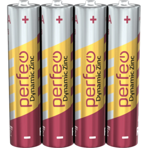 Батарейка Perfeo Dynamic Zinc AAA R03/4SH плёнка (ЦЕНА ЗА 4ШТ)