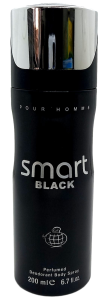 Дезодорант - спрей "SMART BLACK" 200мл, муж., 6шт в уп. (цена за 1шт)