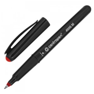 Маркер для CD/DVD "Centropen" перман. красный (ЦЕНА ЗА 10ШТ) 1мм пулевидный наконечник