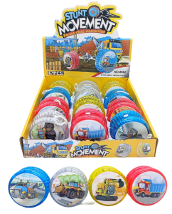 #Игрушка ЙО-ЙО Машинки d=5,5см, 12шт (ЦЕНА ЗА 1ШТ) микс
