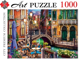 Пазлы "Art Puzzle" ВЕНЕЦИАНСКИЙ ВЕЧЕР, 23*18см, 1000эл. в кор.