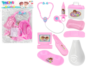 Игровой набор доктора 20*28см (9 предметов), микс, в пакете