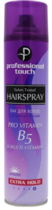 Лак для волос, 265мл Экстрасильная фиксация, Professional Touch В5 Multi vitamins