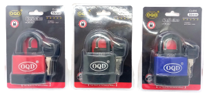 Замок OQD, 55мм, 3ключа, микс, блистер