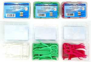 Зубная нить, Dental Floss / toophick 30шт, микс, в футляре 
