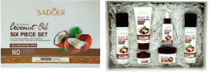 Подарочный набор косметики SADOER COCONUT OIL, 6в1, 33*24см, в кор.