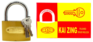 Замок Kai Zing, 75мм, 3ключа, в кор.