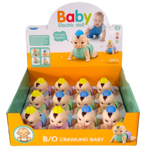 Муз. игрушка "Ребенок" свет. звук.12*11см 12шт (ЦЕНА ЗА 1ШТ) микс