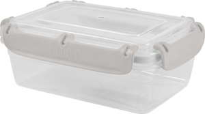 Контейнер для продуктов гермет. Plast Team BERGEN 1,4л, 21х15*7см с защелками и силиконовой вставкой