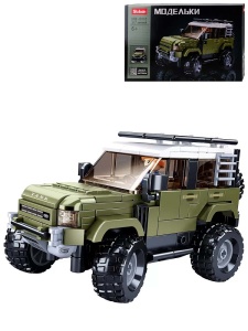 Конструктор пластик SLUBAN.Джип 38*24см (317 дет.,1 фигур) в кор