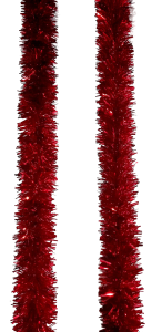 Мишура (5см*1,3м), красная, (ЦЕНА ЗА 10ШТ)