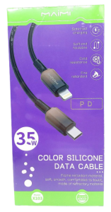 Кабель Type-C to Lightning, 35W, 1м, X103, черный "Maimi" в кор.