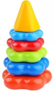 Пирамида "Karolina toys" детская, 17см, 7 деталей, пласт.
