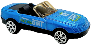 Машина метал. "Omt racing" 7 см, цв. голубой