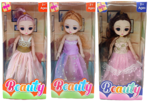 Кукла в платье beauty 22*10см, в кор.